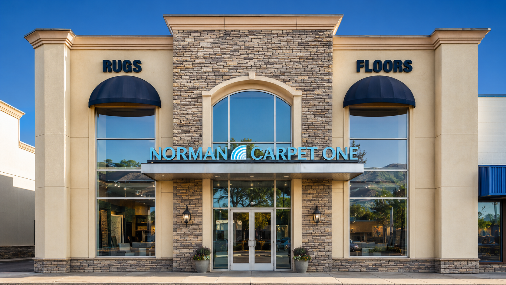 Norman Carpet One storefront in Bryn Mawr, Pennsylvania